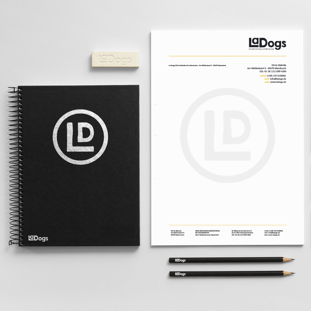 Branding, LaDogs Hundeschule Geschäftsaustattung