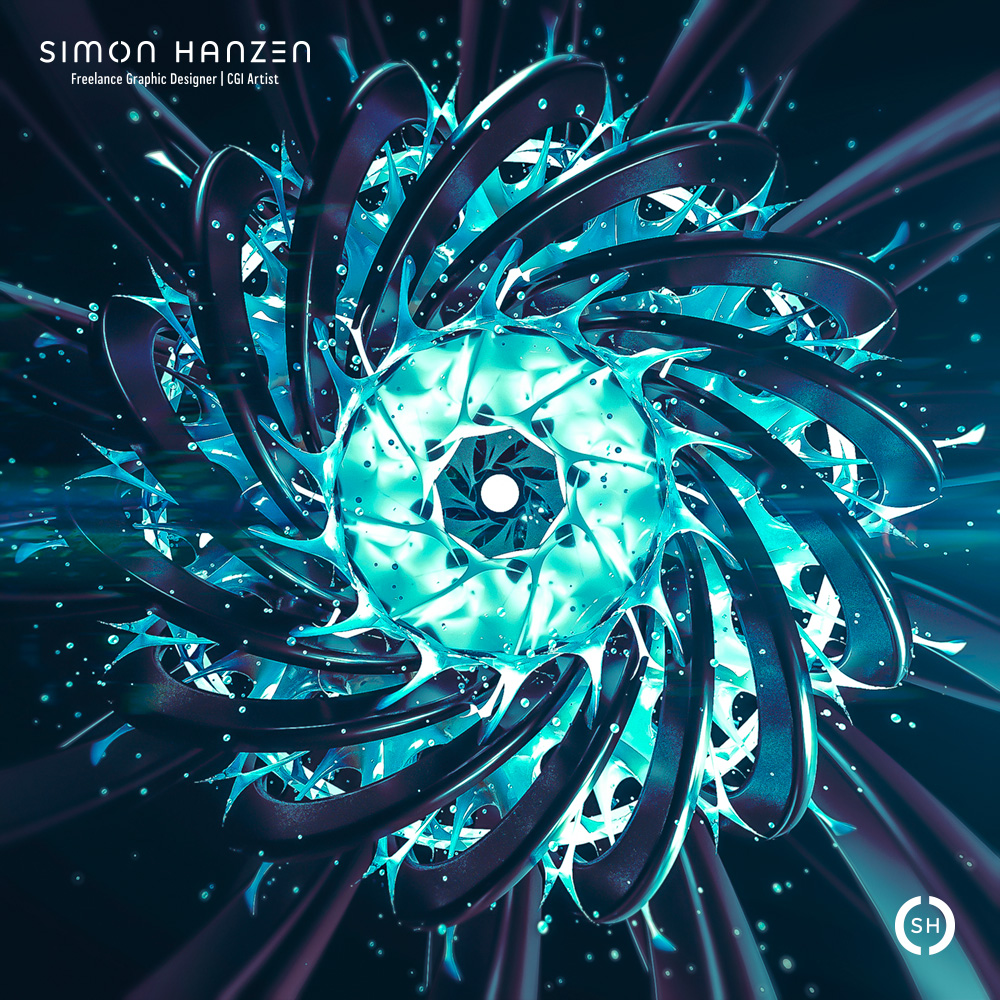 3D-Design, passiflora flower study